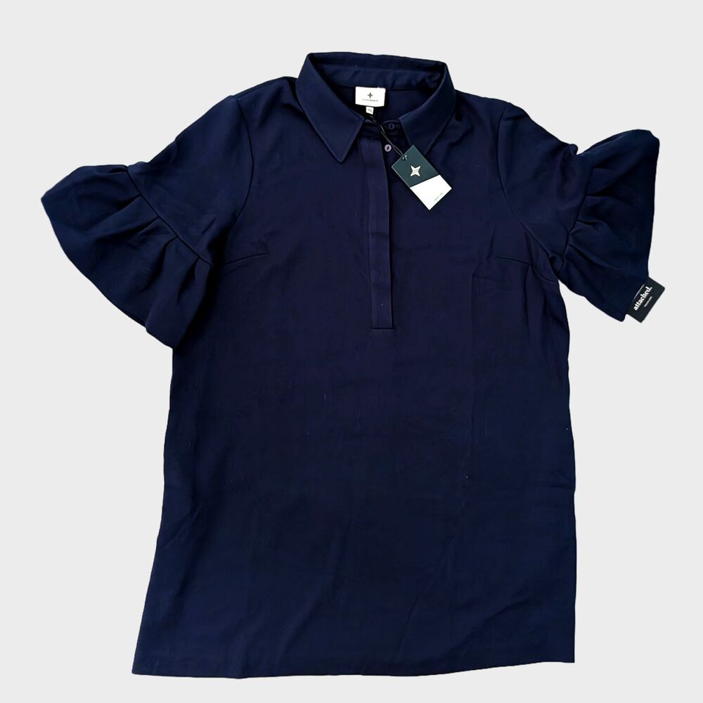 Tuckernuck Navy Crepe Massey Dress Womens XXXL Mini Casual Classy Minimalist NWT